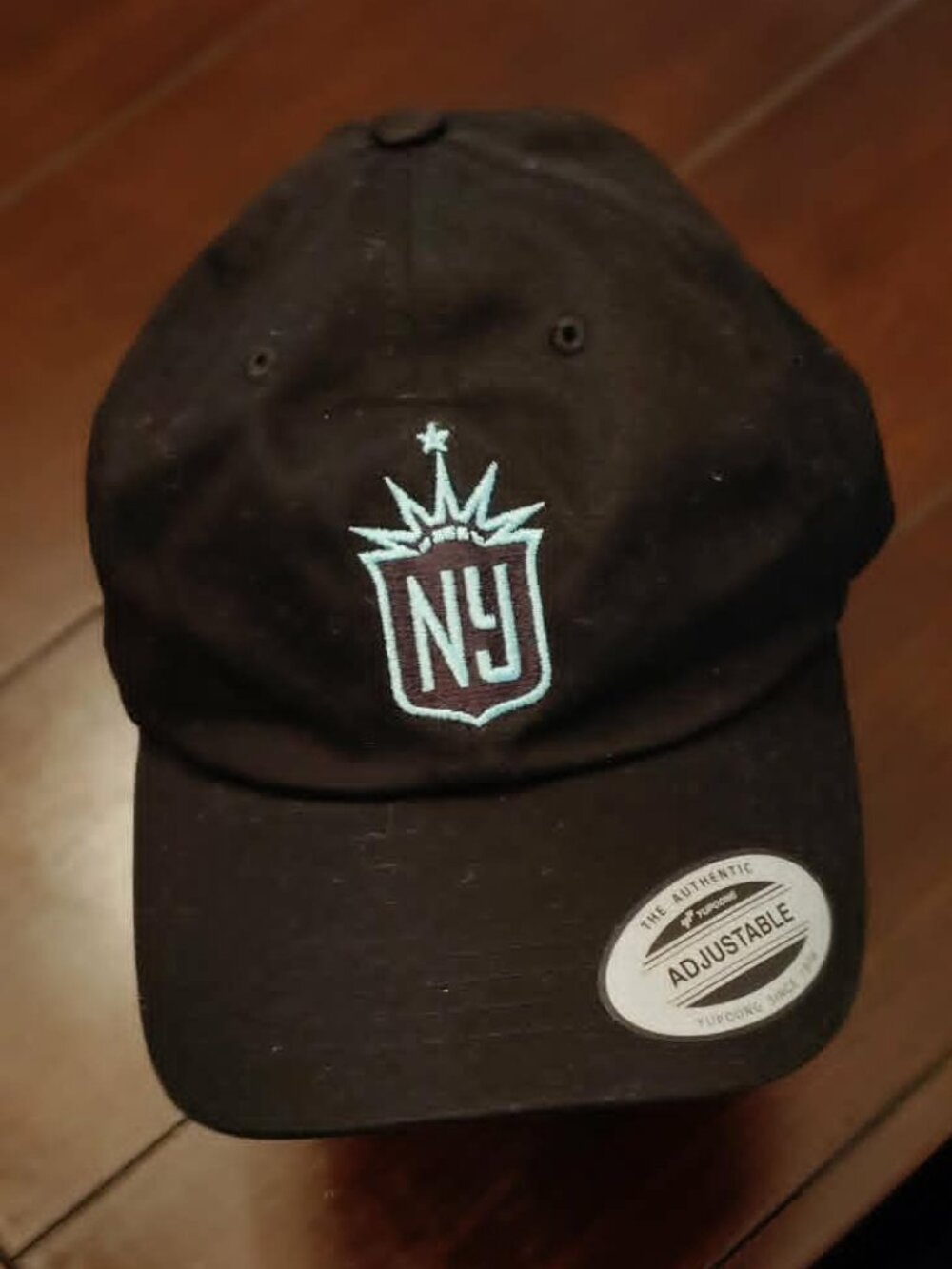 Gotham FC NWSL Women's soccer Black baseball hat back strap